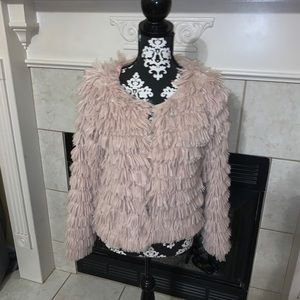 Military Hippie fuzzy jacket